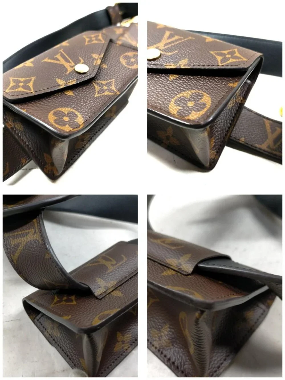 Authentic Louis Vuitton Monogram Multi-Pocket Utility Belt Bag